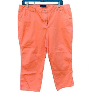 Moda International The Christine Fit women's size 16 peach capris